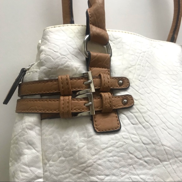Rossetti Off White and Tan Shoulder Bag. - Picture 3 of 16